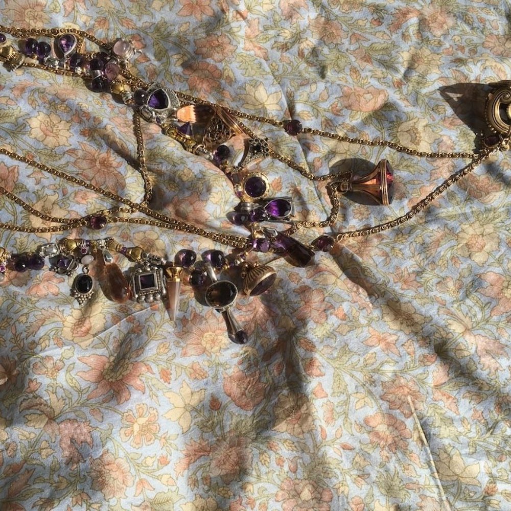 Amethyst Charm Necklace